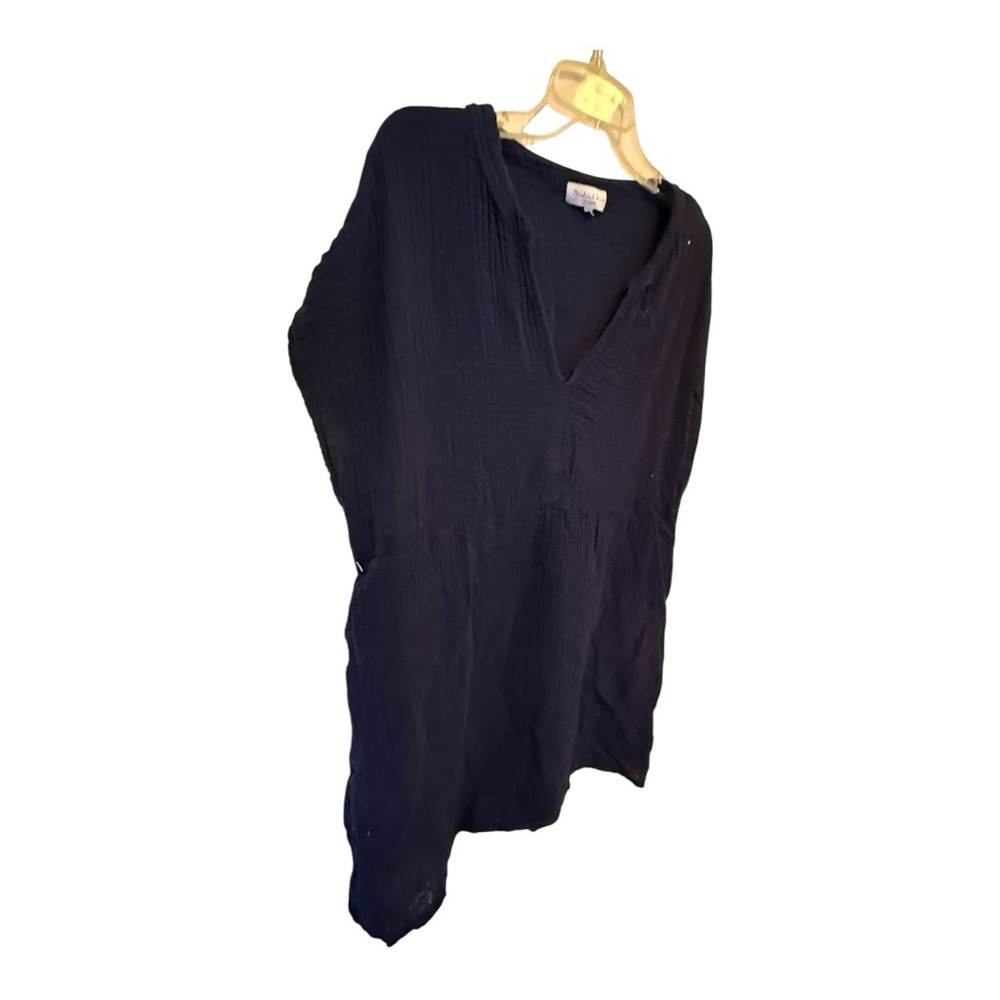 Michael Stars Navy Gauze Dress - Picture 2 of 5